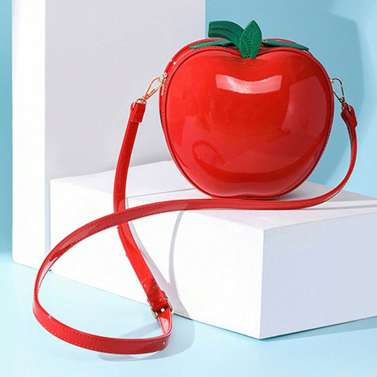 Creative-shaped Apple Lightweight Phone And Makeup Bag