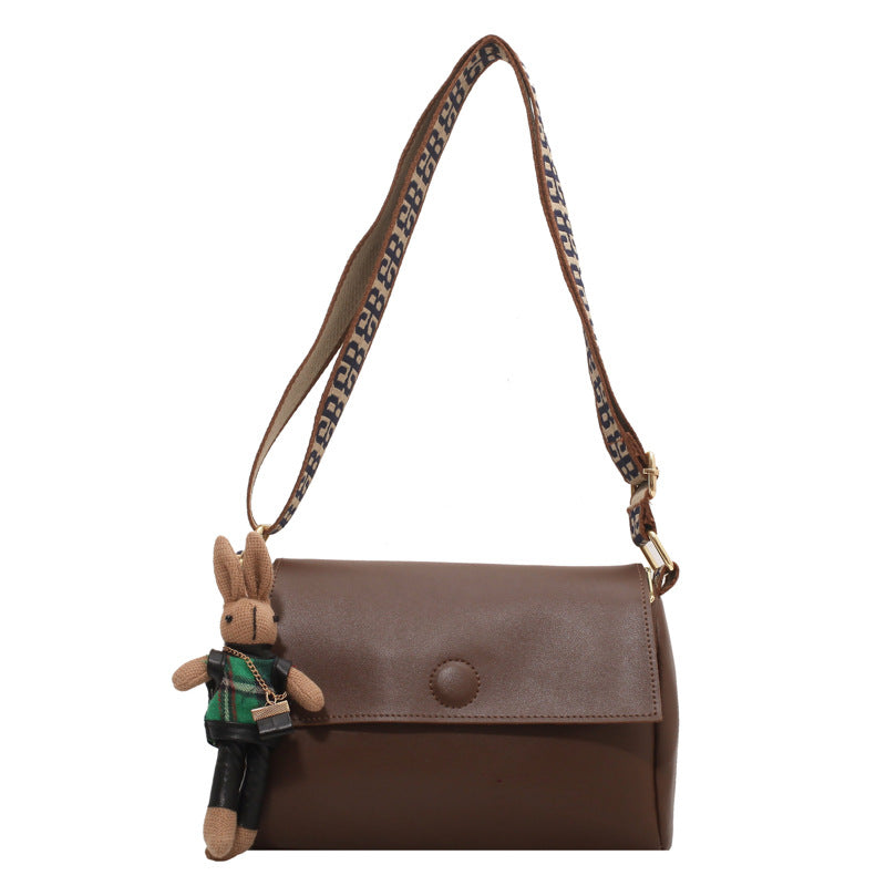 AutumnWinter Retro Wide-strap Crossbody Versatile Instagram-style Mini Square Bag